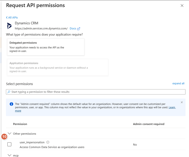 App Registration User Impersonation